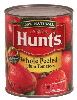 Hunt's whole peeled plum tomatoes 28 ounce