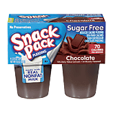 Snack Pack sugar free chocolate pudding, 4 3.25-oz. 13 ounce