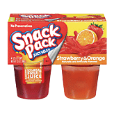 Snack Pack Juicy Gels strawberry & orange gelatin, 4 3.25-oz. cups 13 ounce