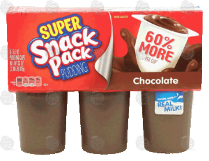 Snack Pack Super chocolate pudding, 6-count 33 ounce