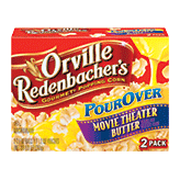 Orville Redenbacher's Microwave Popcorn Pour Over Movie Theater Butter 3.8 Oz 2 pack