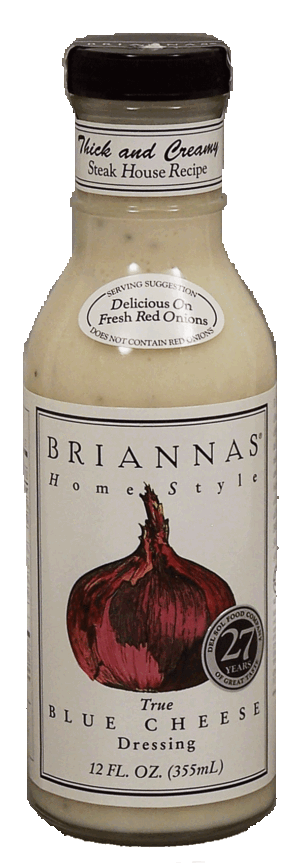 Briannas Home Style true blue cheese dressing 12 fluid ounce