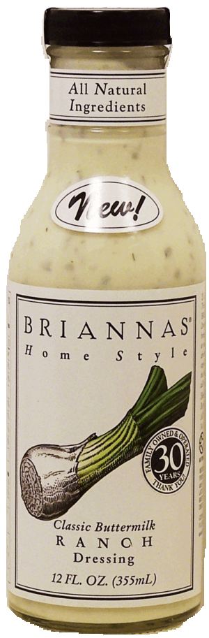 Briannas Home Style classic buttermilk ranch dressing 12 fluid ounce