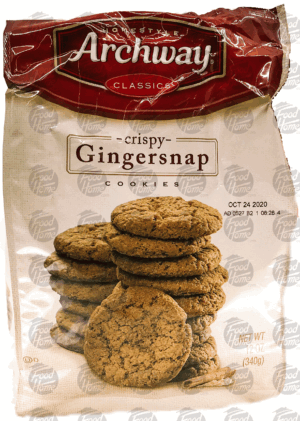 Archway Homestyle cripsy gingersnap cookies 12 ounce