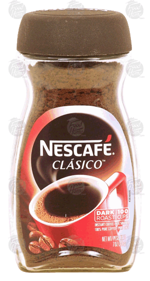 Nescafe Clasico instant coffee, dark roast, 100 cups 7 ounce