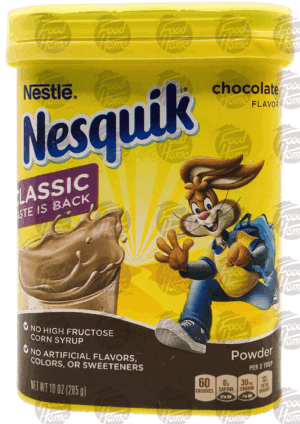 Nesquick chocolate flavor, sealable plastic jar 10 ounce
