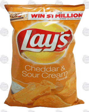 Lay's cheddar & sour cream flavored potato chips 7.75 ounce