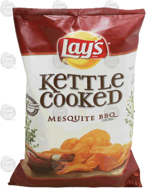 Lay's Kettle Cooked mesquite bbq flavored potato chips 8 ounce