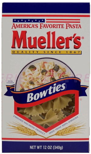 Mueller's Macaroni bowties america's favorite pasta 12 ounce