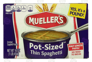 Mueller's Pot-Sized thin spaghetti pasta 16 ounce