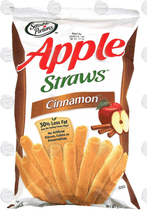 Sensible Portions Apple Straws multigrain snack straws, cinnamon 5 ounce