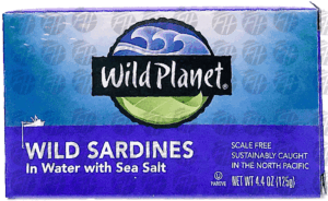 Wild Planet wild sardines in water 4.375 ounce