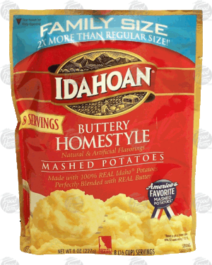 Idahoan buttery homestyle instant mashed potatoes 8 ounce