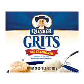Quaker old fashioned grits, smooth & creamy, enriched with white hominy 24 ounce