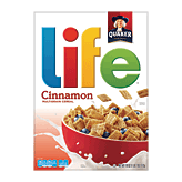 Quaker life cinnamon oat grain cereal 18 ounce