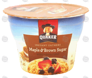 Quaker instant oatmeal, maple & brown sugar 1.69 ounce