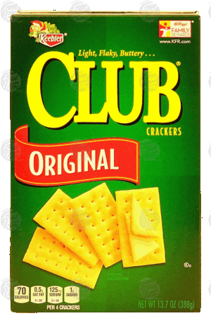 Keebler Club original snack crackers 13.7 ounce
