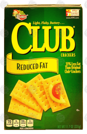 Keebler Club reduced fat buttery crackers 11.7 ounce
