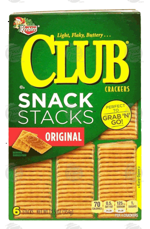 Keebler Club original crackers, 6-stacks 12.5 ounce