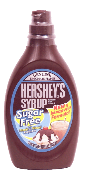 Hershey's sugar free chocolate syrup 17.5 ounce