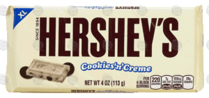 Hershey's Cookies 'n' Creme large candy bar 4 ounce