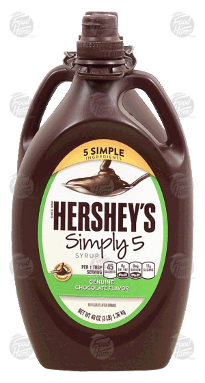 Hershey's Simply 5 chocolate flavor syrup, 48-oz. each bottle 2 pack