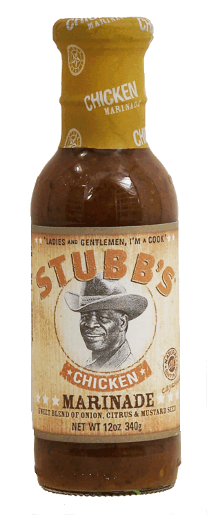 Stubb's chicken marinade, a sweet blend of onion, citrus & mustard seed 12 ounce