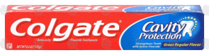 Colgate anticavity flouride toothpaste, cavity protection, great regular flavor 6 ounce