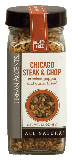 Urban Accents chicago steak & chop cracked pepper and garlic blend 3.1 ounce