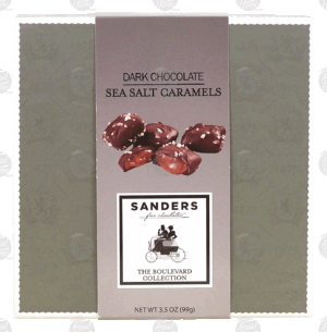 Sander's Boulevard Collection (The) dark chocolate sea salt caramels 3.5 ounce