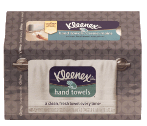 Kleenex 1-ply white hand towels 60 count