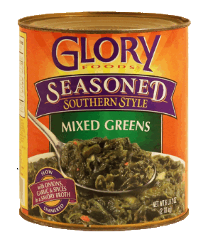 Glory chopped mixed greens seasoned southern style 2.78 kilogram