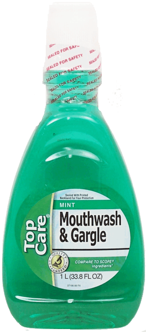 Top Care mouthwash and gargle, mint flavor 1