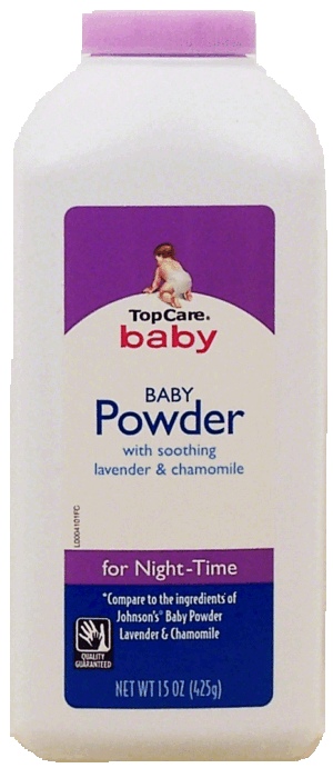 Top Care baby powder with soothing lavender & chamomile for night-time 15 ounce
