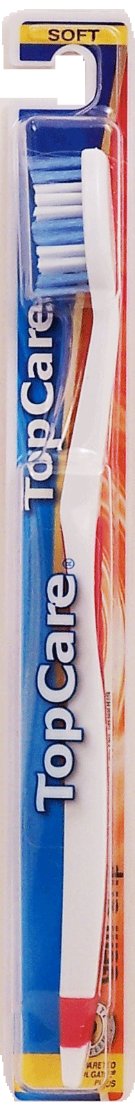 Top Care Gem Grip soft toothbrush, dual-angled end bristles 1 count