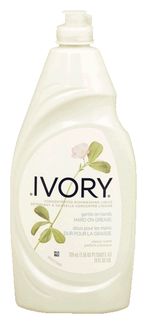 Ivory concentrated dishwashing liquid detergent, classic scent 24 fluid ounce