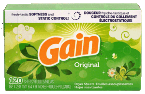 Gain dryer sheets, original 120 count