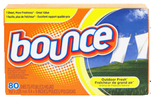 Bounce fabric softener dryer sheets, outdoor fresh scent 80 count