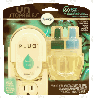 Febreze un stopables electric scented oil warmer and refill, fresh scent 0.87 fluid ounce