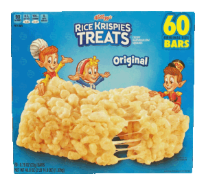 Kellogg's Rice Krispies Treats original crispy marshmallow squares, 60-bars 48.8 ounce