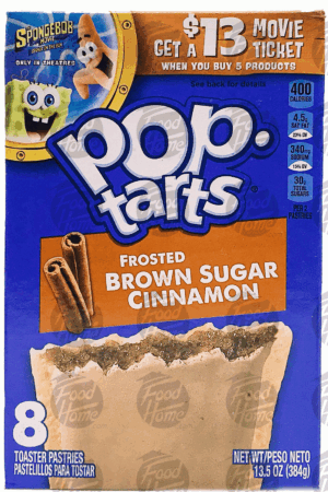 Pop tarts frosted brown sugar cinnamon toaster pastries, 8 pastries, box 13.5 ounce