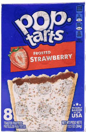 Pop tarts frosted strawberry toaster pastries, 8 pastries, box 13.5 ounce