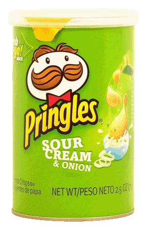 Pringles grab & go! stack sour cream & onion flavored potato crisps 2.5 ounce