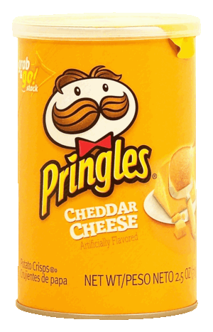 Pringles grap & go! stack cheddar cheese flavor potato crisps 2.5 ounce