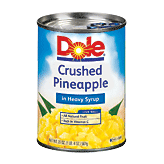Dole Canned Fruit Pineapple Crushed In Heavy Syrup 20 ounce