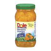 Dole Plastic Jars Mandarin Oranges In Light Syrup 24.5 ounce