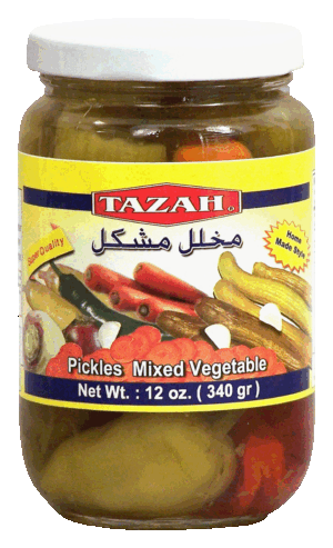 Tazah pickles mixed vegetable 12 ounce