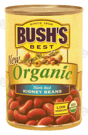 Bush's Best Organic dark red kidney beans 15 ounce