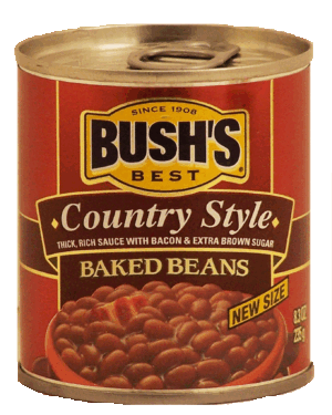 Bush's Best country style baked beans, thick, rich sauce with bacon & extra brown sugar 8.3 ounce