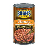 Bush's Best honey baked beans, seasoned with honey & specially cured bacon 28 ounce